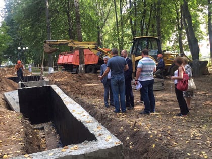 Звенигородские партийцы проверили ход возведения стелы «Населенный пункт воинской доблести»