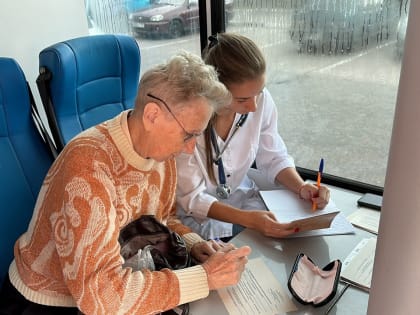 Мобильный медицинский пункт в Мытищах продолжает свою работу