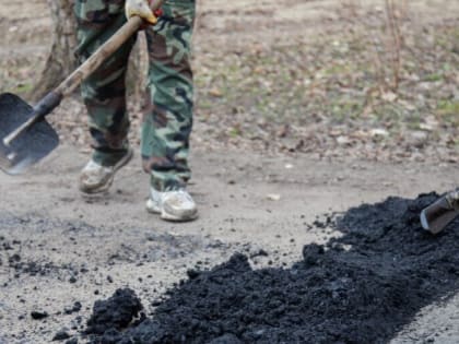 В Кашире продолжается ямочный ремонт муниципальных автодорог