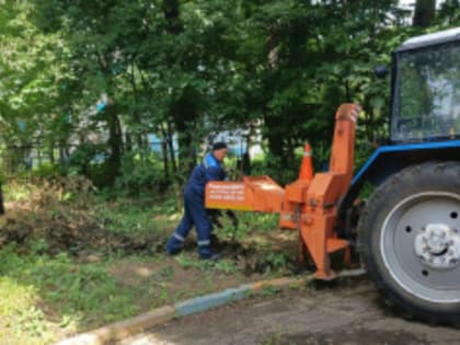 На улице Победы в Лобне устранили помеху движению