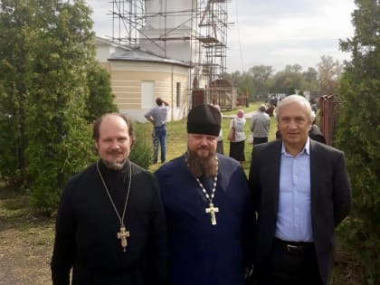 ОСВЯЩЕНИЕ КРЕСТА И КУПОЛА НИКОЛЬСКОГО ХРАМА ДЕРЕВНИ БОЛЬШЕВИК