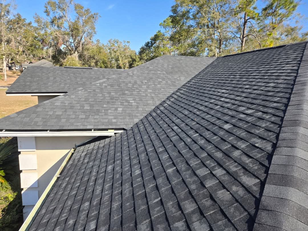 New roof installation on a residential property