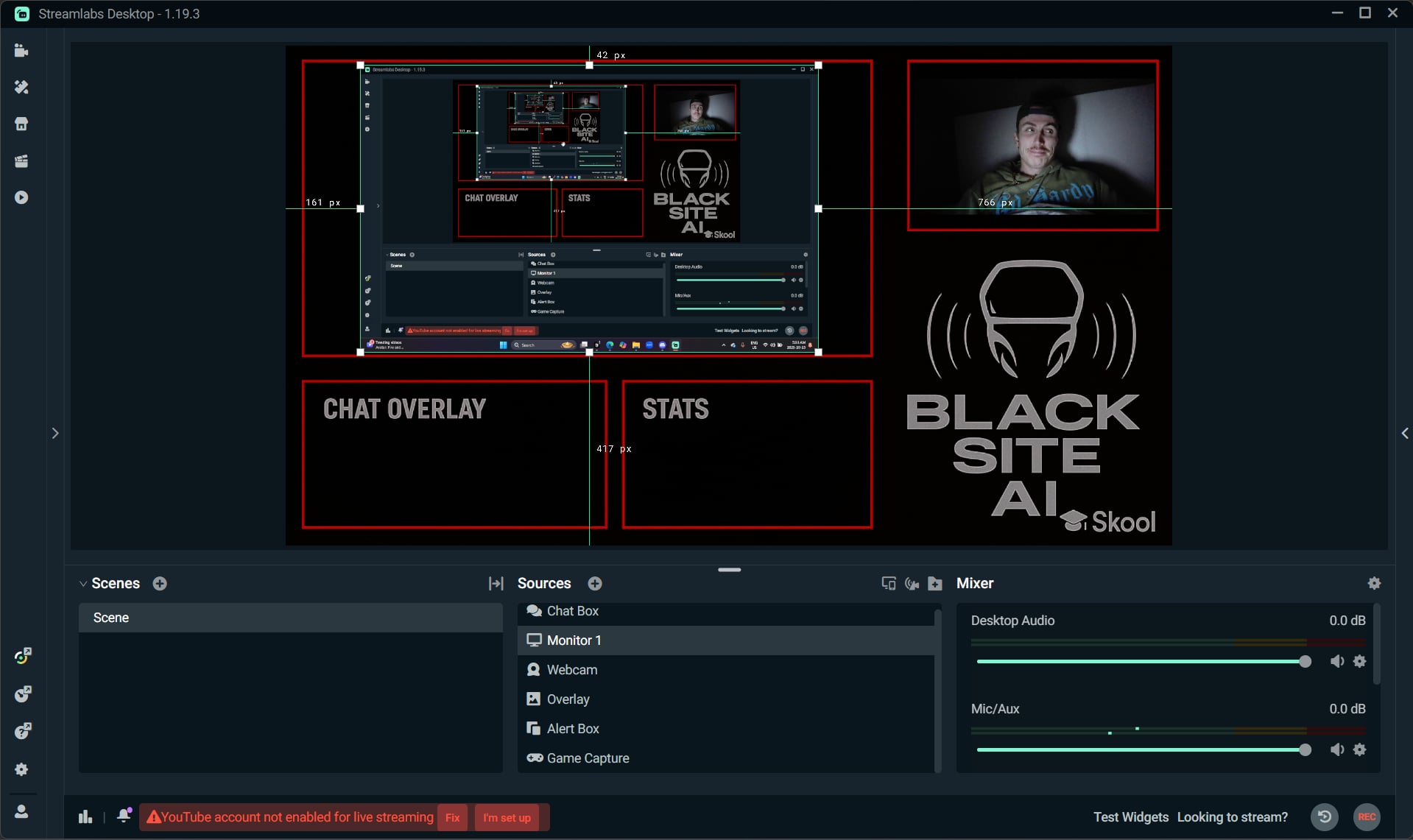BLACK SITE AI Live Build Streaming Setup - AI Development and SaaS Training