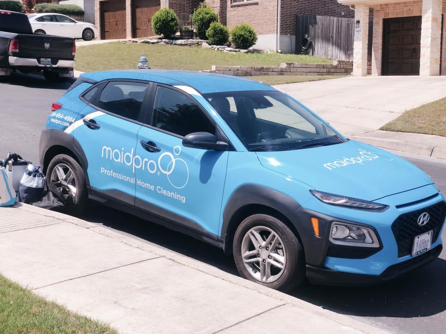 Successful Fleet Branding MaidPro's Cleaning Services.