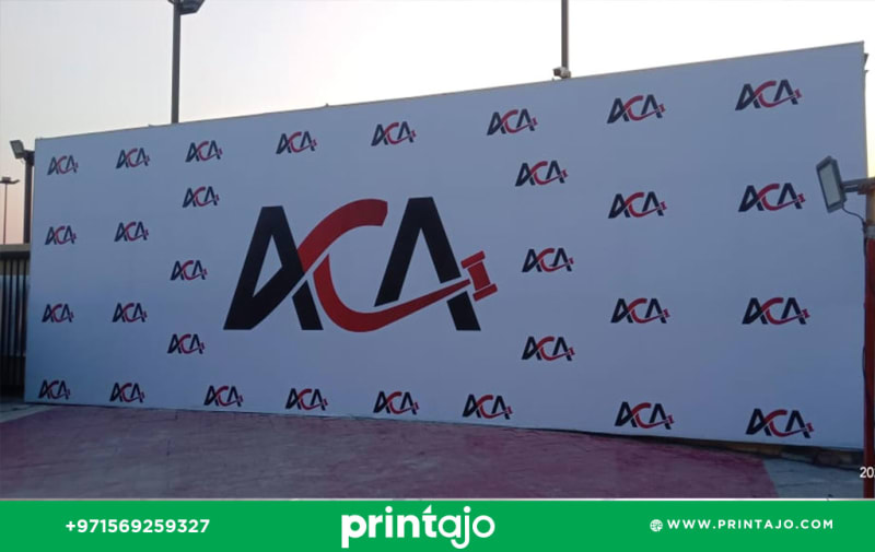 About Us Step and repeat backdrop printing in Dubai for corporate events and red carpet branding