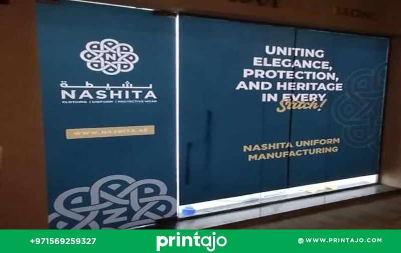 Sticker Printing shop branding nashita uniform printajo