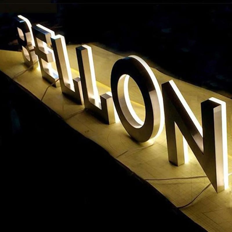 custom backlight led sign Dubai