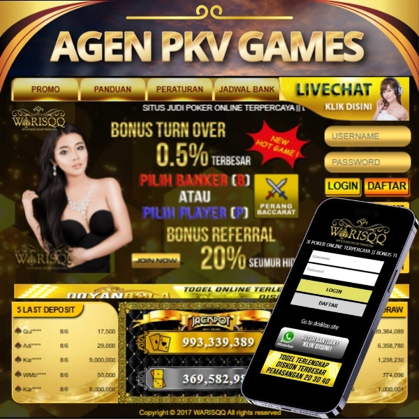 WARISQQ > Situs Pkv Games Resmi & Bandar Poker QQ Terpopuler