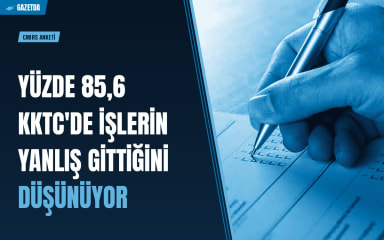 CMIRS anketi: Yüzde 85,6 KKTC'de işlerin yanlış gittiğini düşünüyor