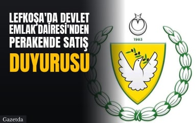 Lefkoşa'da Devlet Emlak Dairesi'nden perakende satış duyurusu