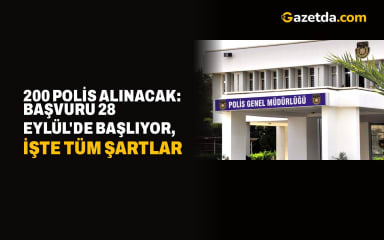 200 polis alınacak: Başvuru 28 Eylül'de başlıyor, işte tüm şartlar