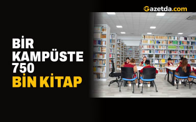 Bir kampüste 750 bin kitap