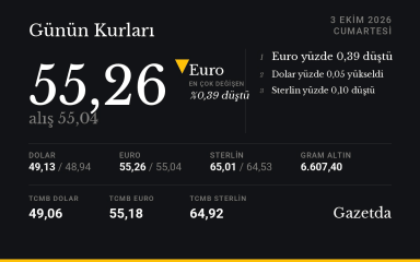 Günün kurları: 3 Ekim Cumartesi