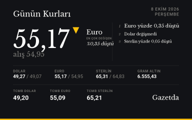 Günün kurları: 8 Ekim Perşembe