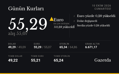 Günün kurları: 10 Ekim Cumartesi