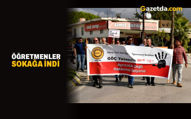 Öğretmenler sokağa indi