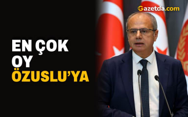 En çok oy Özuslu’ya