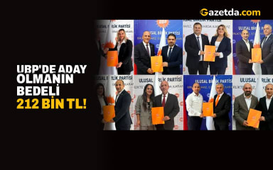 UBP'de aday olmanın bedeli 212 bin TL!