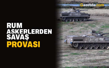 Rum askerlerden savaş provası