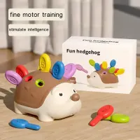 Erizo de motricidad fina y sensorial, Juguete educativo Montessori para niños pequeños, aprendizaje de conteo y clasificación