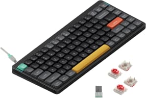 nuphy Air75 V2 Teclado mecánico portátil 75, teclado inalámbrico, compatible con teclados Bluetooth/ 2.4G/USB-C RGB, compatible con Windows,Mac, Linux