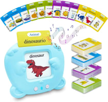 Juguetes para niños pequeños, tarjetas didácticas en español, 224 palabras visuales, juguetes de terapia del habla de bolsillo, tarjetas flash bilingües, juguetes sensoriales para autismo para niños autistas