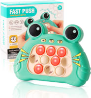 Consola de empuje rápido con retroalimentación instantánea de sonido | Juego de empuje rápido de mano | Juguete sensorial educativo interactivo Pop The Target para niños y adultos | Regalo divertido para niños de 3 a 12 años