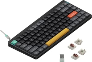 nuphy Air75 V2 Teclado mecánico portátil 75, teclado inalámbrico, compatible con teclados Bluetooth/ 2.4G/USB-C RGB, compatible con Windows,Mac, Linux