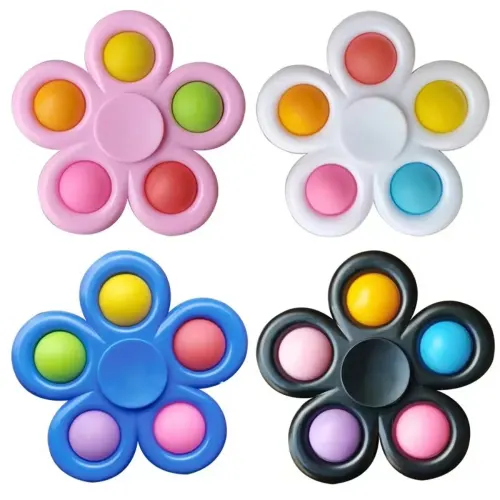 Spinner de mano Simple para niños, juguetes de dedo Pop, alivio del estrés y la ansiedad, TDAH