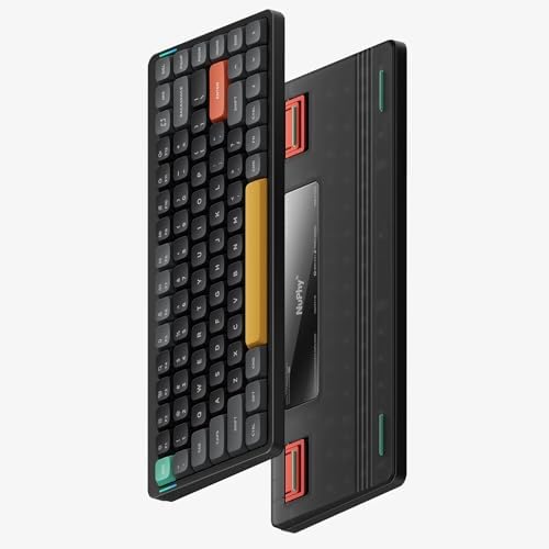 nuphy Air75 V2 Teclado mecánico portátil 75, teclado inalámbrico, compatible con teclados Bluetooth/ 2.4G/USB-C RGB, compatible con Windows,Mac, Linux