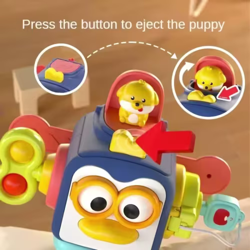 HexahedralBola de agarre de mano ocupada, rompecabezas sensorial calmante, acción de dedo, juguete de entrenamiento fino, regalo de cumpleaños para niños, cubo ocupado