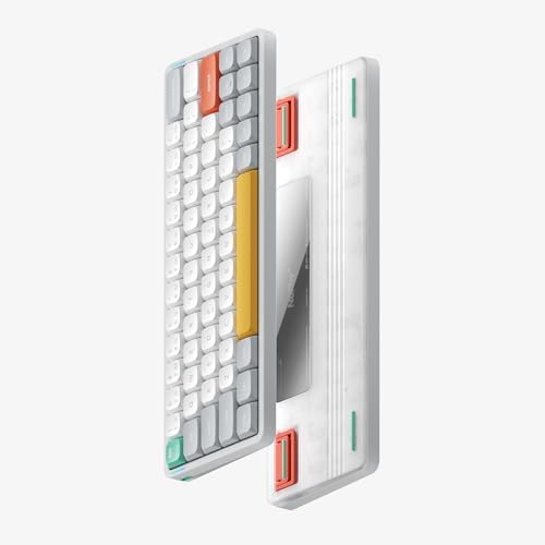 nuphy Air60 V2 Teclado inalámbrico portátil 60 teclado mecánico de bajo perfil compatible con QMKVIA compatible con Windows, Mac, Linux compatible con Bluetooth 5.12.4GHz (USB-C)