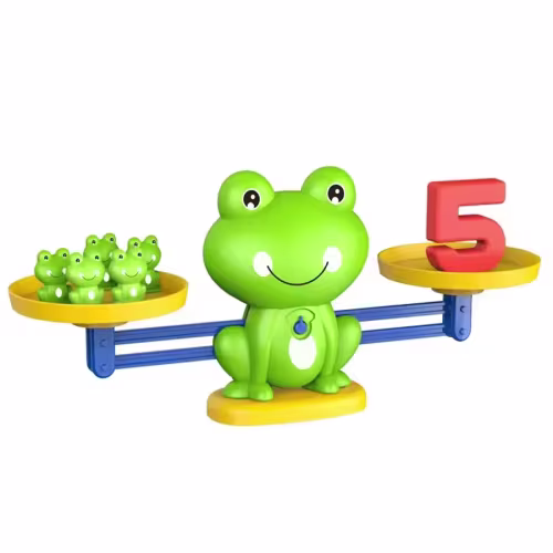 Juguetes matemáticos de inteligencia matemática, escala de rana divertida, juguetes educativos para edades tempranas para niños, suma, resta, equilibrio, iluminación