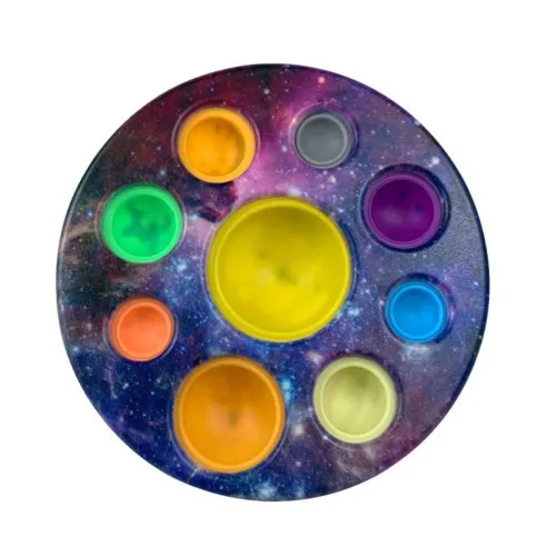 Ocho planetas hoyuelos Push Bubble Fidget juguetes niños sensorial autismo Squishy juguetes para aliviar el estrés para niños regalo