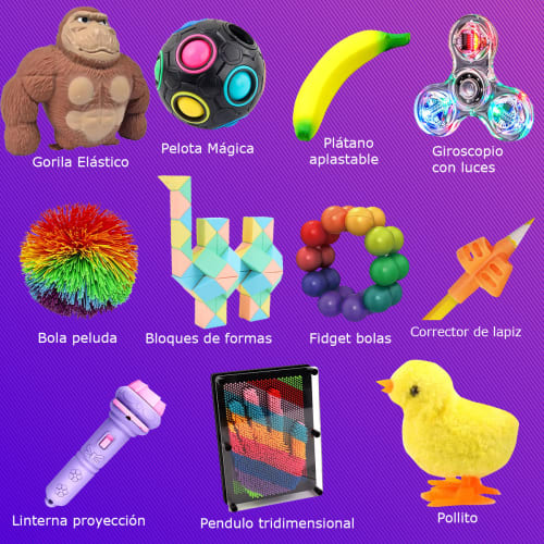 Kit Explorador Sensorial  - conjunto de juguetes para la autorregulación,canalización emociones y para generar espacios de calma y tranquilidad.