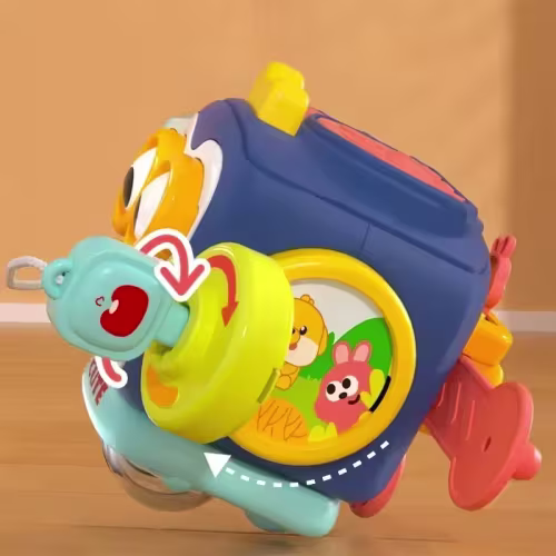 HexahedralBola de agarre de mano ocupada, rompecabezas sensorial calmante, acción de dedo, juguete de entrenamiento fino, regalo de cumpleaños para niños, cubo ocupado