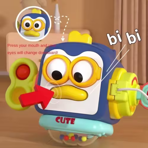 HexahedralBola de agarre de mano ocupada, rompecabezas sensorial calmante, acción de dedo, juguete de entrenamiento fino, regalo de cumpleaños para niños, cubo ocupado