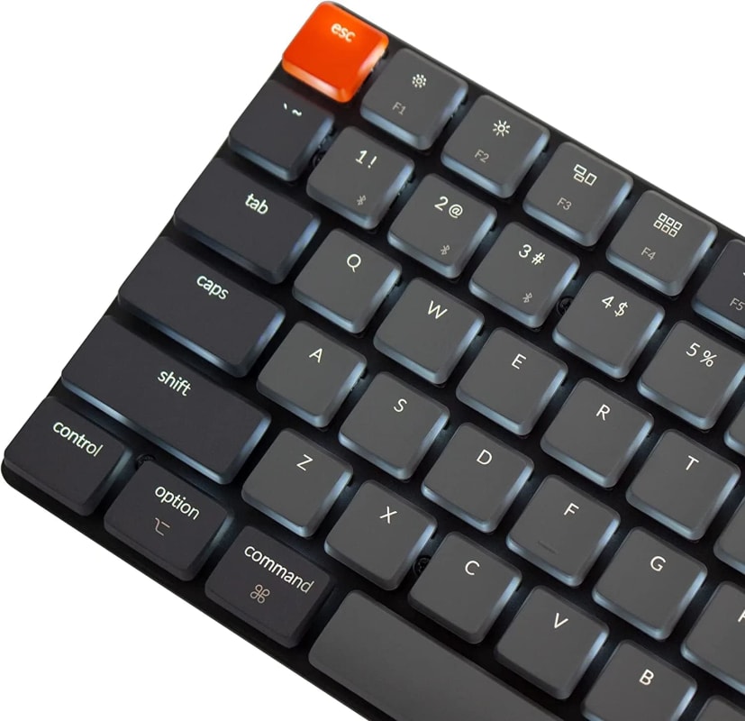 Keychrone K3 versión 2 Bluetooth , Teclado mecánico inalámbrico 84 teclas 75%, con interruptor Gateron de perfil bajo