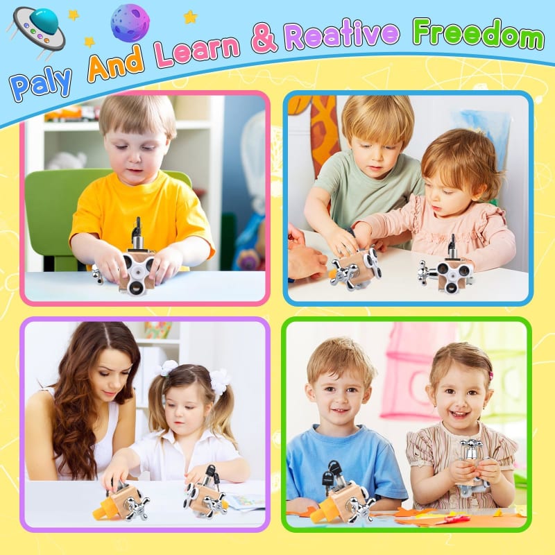 Cubo ocupado para niños, tablero sensorial de viaje, juguetes de viaje para niños pequeños de 1 a 3 años, juguetes Montessori de aprendizaje, cubo de actividades para niños autistas y TDAH