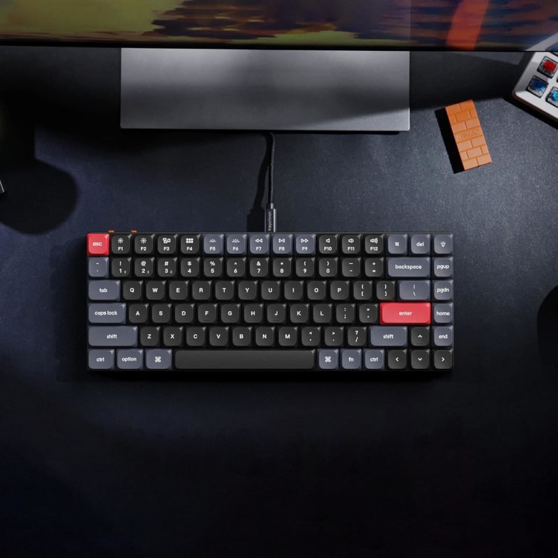 Keychron K3 Pro - Teclado mecánico inalámbrico ultra delgado QMK/VIA, macro programable 75% diseño RGB retroiluminación con perfil bajo Gateron , Teclas PBT Double Shoot