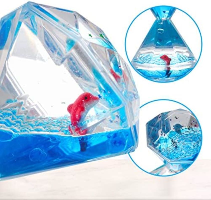 Juguetes Sensoriales Temporizador de Movimiento de Líquido 3 Set Mejores Juguetes Antiestrés para Niños y Adultos para Aliviar el Estrés y la Ansiedad, Herramienta Calmante para Niños con Autismo, Rellenos de Calcetines para Niños Pequeños