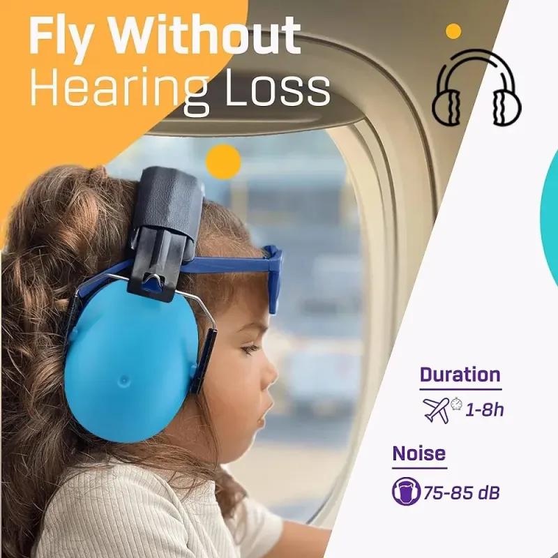 Orejeras de protección auditiva para niños y bebés, orejeras con reducción de ruido, seguridad NRR ajustable, 25dB