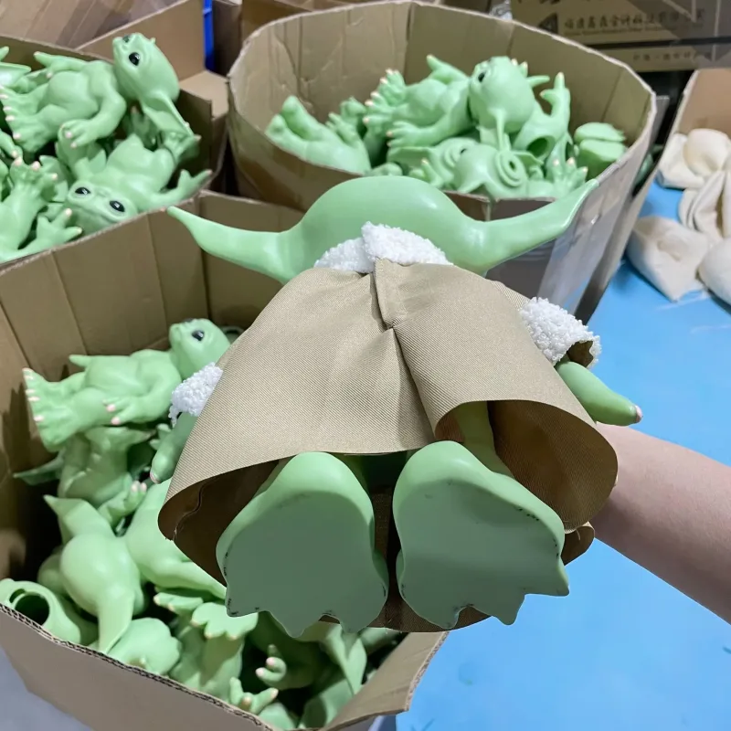 Figura de acción de bebé Yoda de Star Wars de Marvel, muñeco de peluche Kawaii, muñeco de juguete, adorno de colección para niños