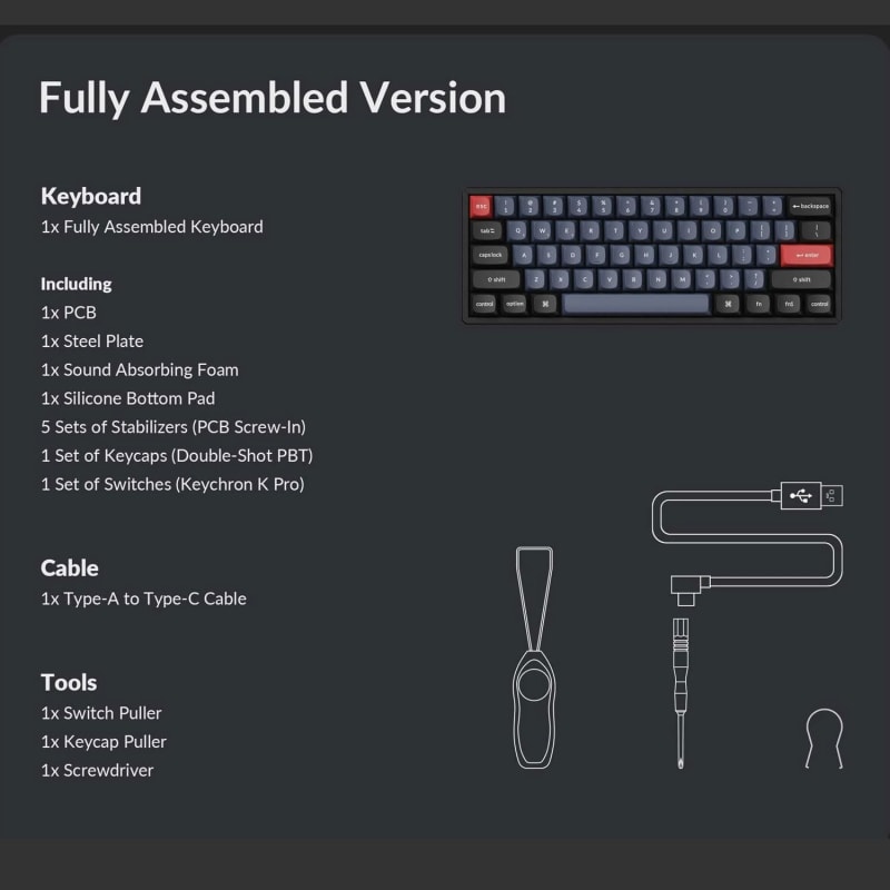 Keychron K12 Pro QMK/VIA Teclado mecánico inalámbrico , marco de aluminio intercambiable en caliente, teclado programable personalizado con retroiluminación RGB, interruptor marrón K Pro para Mac Windows Linux