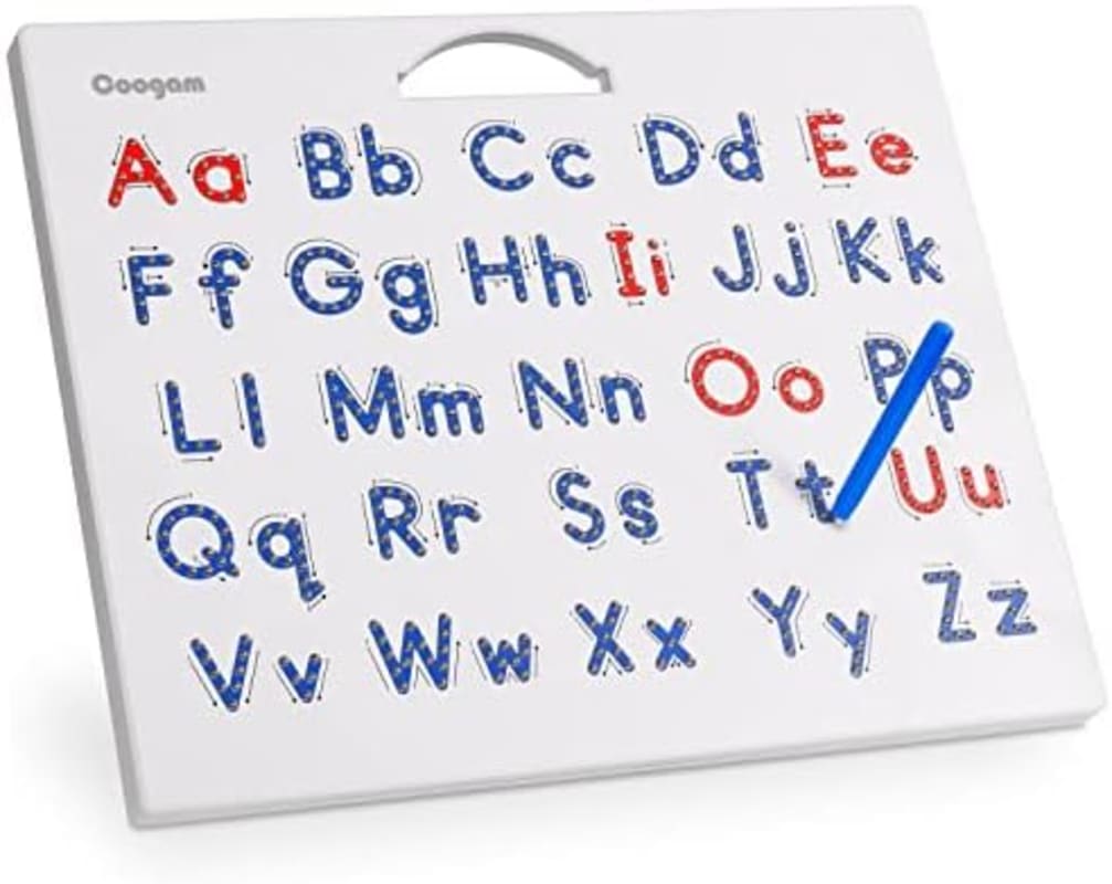 Tabla de práctica de letras magnéticas, imán de trazado ABC, tablero del alfabeto ABC para aprender a escribir mayúsculas y minúsculas, juguete educativo de motricidad fina, regalo Montessori