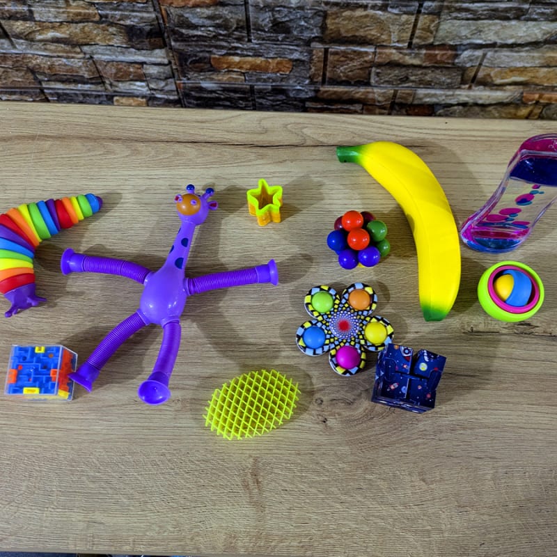 Kit sensorial Descubre - Herramientas para la autorregulación, para canalizar emociones y para generar espacios de calma y tranquilidad. Autismo, TDHA