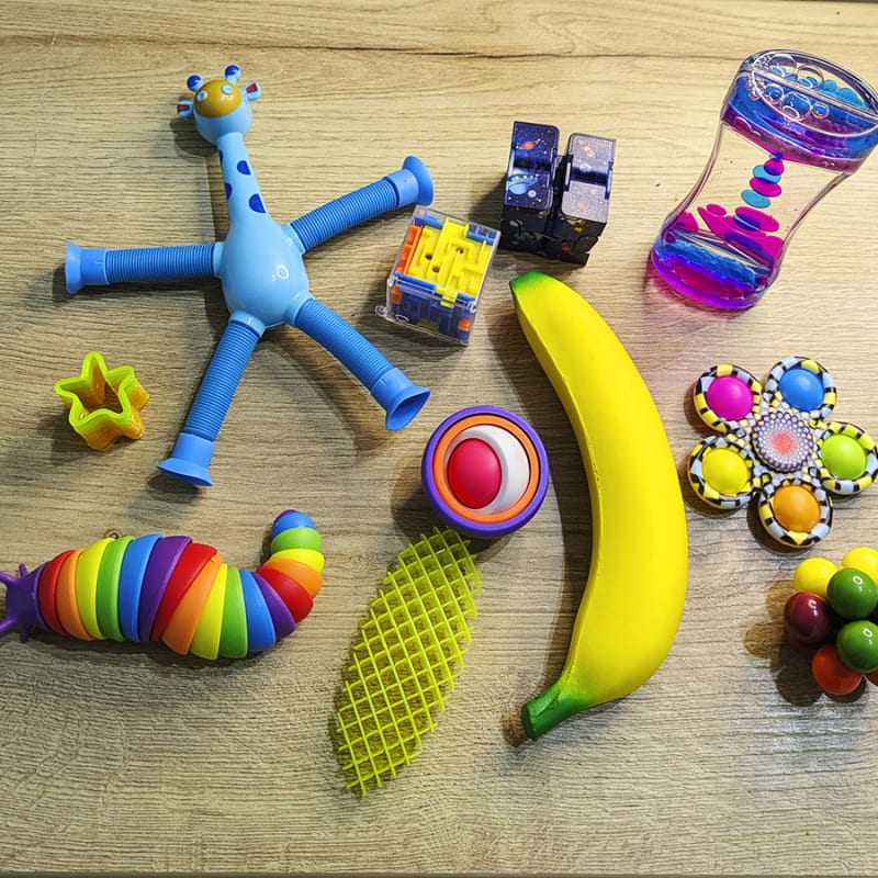 Kit sensorial Descubre - Herramientas para la autorregulación, para canalizar emociones y para generar espacios de calma y tranquilidad. Autismo, TDHA