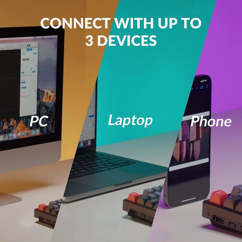 Keychron K12 Pro QMK/VIA Teclado mecánico inalámbrico , marco de aluminio intercambiable en caliente, teclado programable personalizado con retroiluminación RGB, interruptor marrón K Pro para Mac Windows Linux