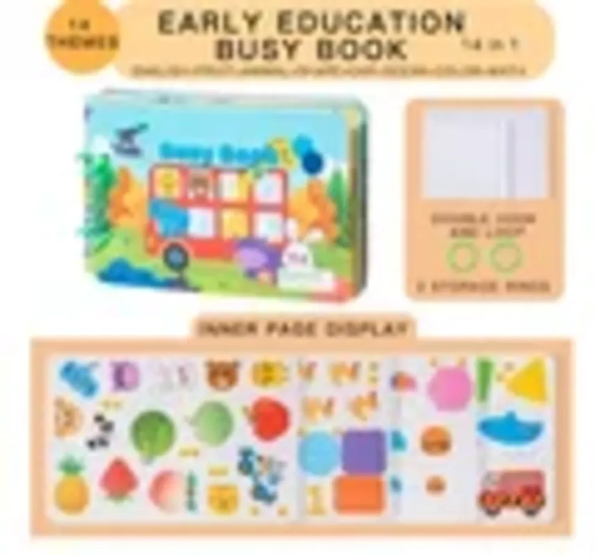 Juego de aprendizaje Montessori, libro de actividades, pegatina de pasta, capacidad de vida lógica, clasificación, educativo, regalo para niños pequeños