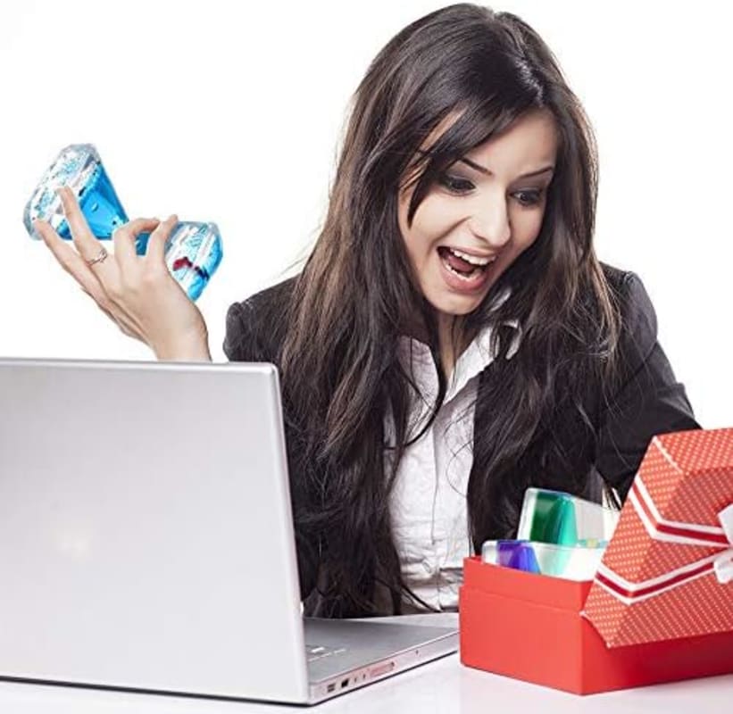 Juguetes Sensoriales Temporizador de Movimiento de Líquido 3 Set Mejores Juguetes Antiestrés para Niños y Adultos para Aliviar el Estrés y la Ansiedad, Herramienta Calmante para Niños con Autismo, Rellenos de Calcetines para Niños Pequeños